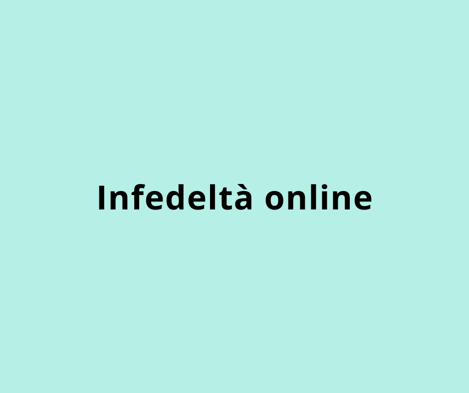 Infedeltà online