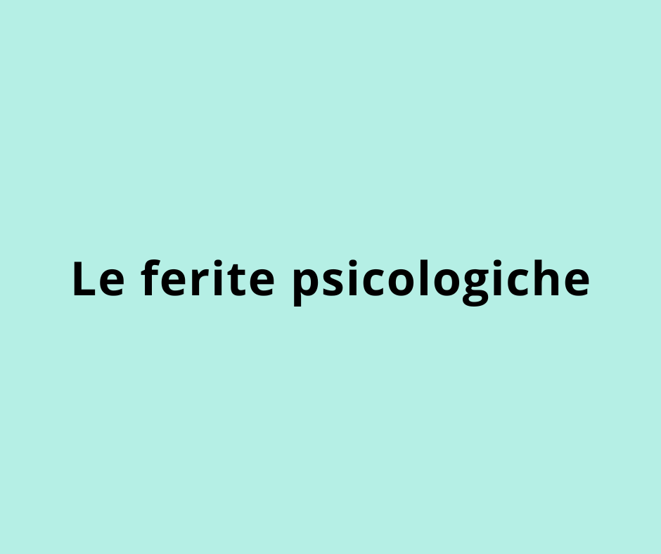 Le ferite psicologiche