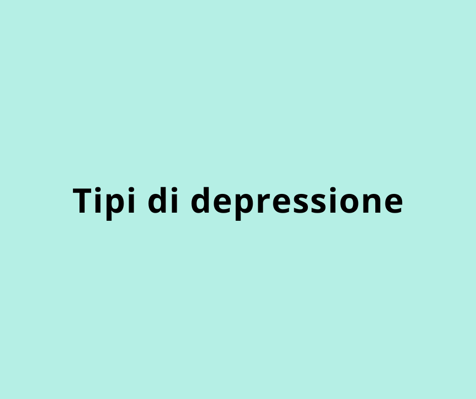 Tipi di depressione