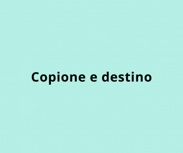 Copione e destino