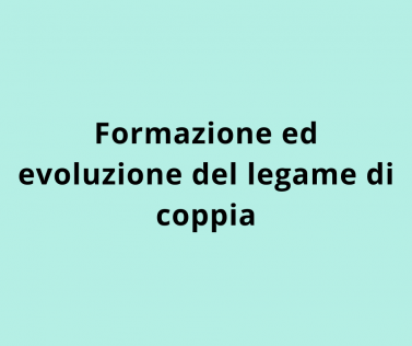 Formazione ed evoluzione del legame di coppia