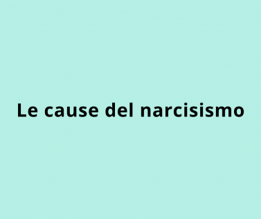 Le cause del narcisismo